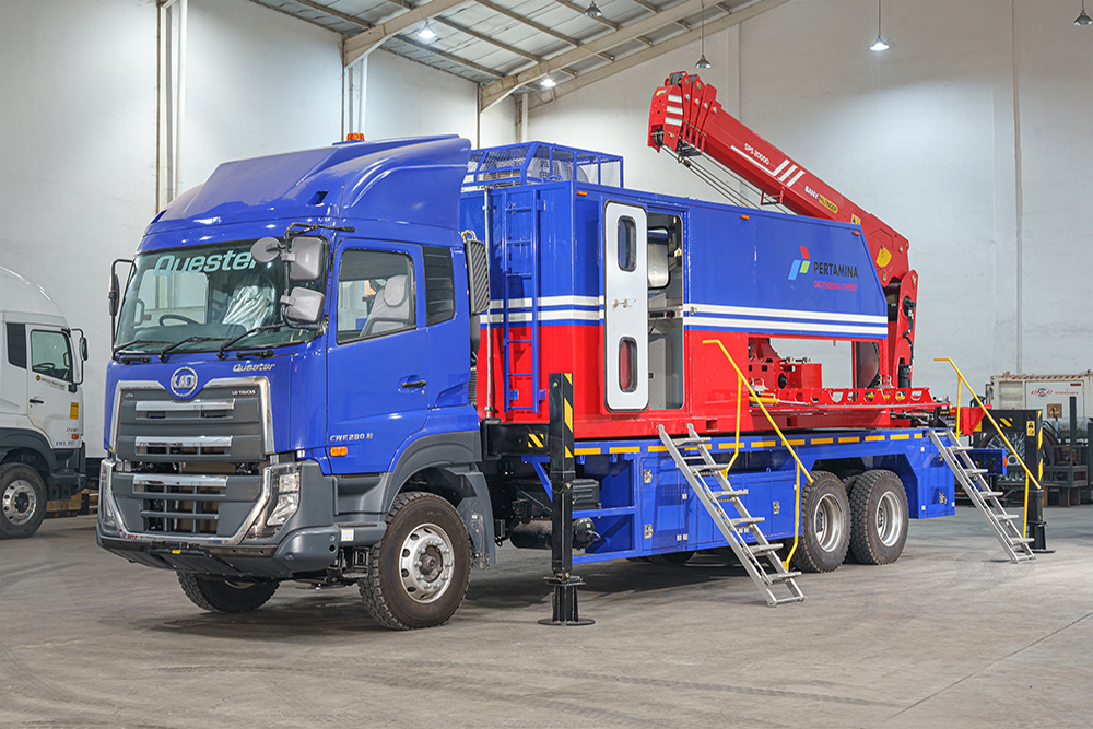 Wireline logging truck unit