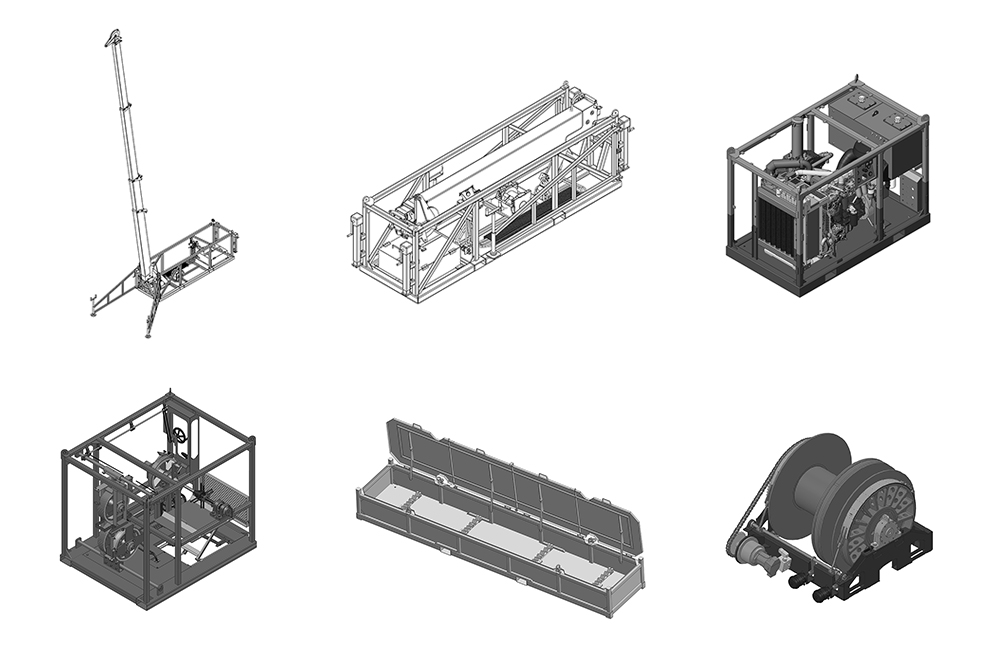 Wireline supporting equipment drawing sheet
